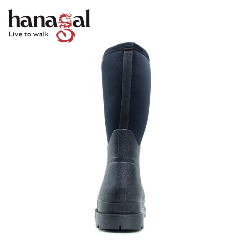 Guangzhou shoes factory stock rubber Boots  Waterproof Rubber Rain Boots neoprene boots For Men