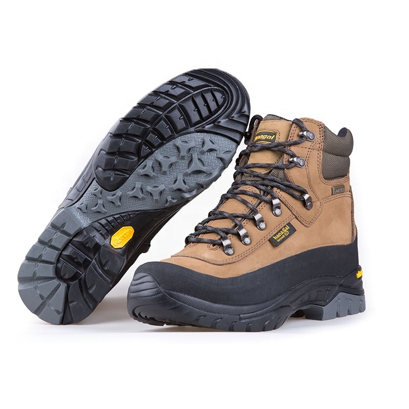 Hanagal 6 Inches Nubuck Leather Outdoor Hiking Boots Waterproof for Men Hunting Boots In Stock