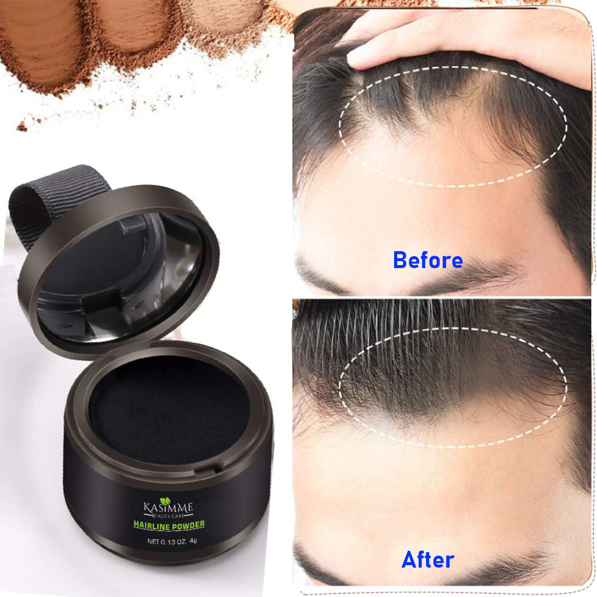 New Hair Root Touch Up Powder Women Hairline Powder Concealer Hair Color Shadow for  Brown Hair