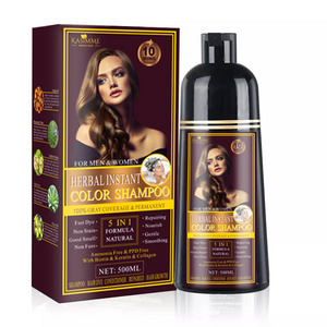 Factory Wholesale Ammonia Free And Ppd Permanent Black Dye Cream Gel For Men Pakistan Hair Color Shampoo