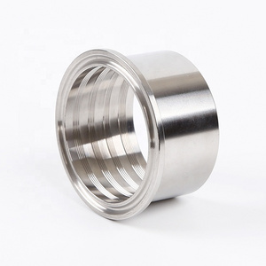 Stainless Steel Sanitary Expanding Clamped Hose Adapter Welded Short Ferrule