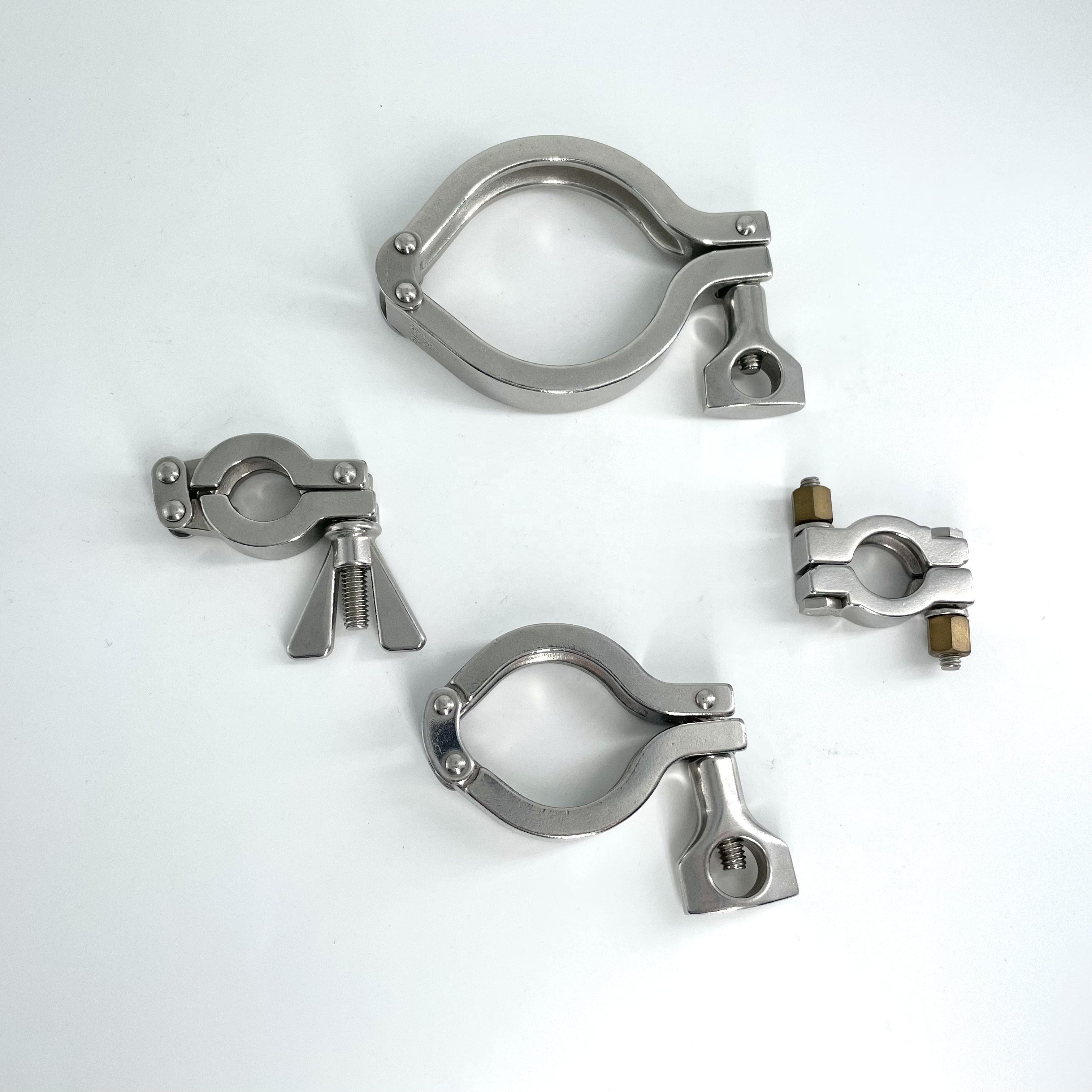 SS304 Sanitary Stainless Steel 13MHP High Pressure Pipe Clamp