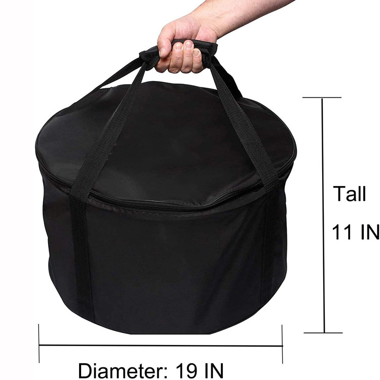 Portable 600D Oxford Round Firebowl Carry Storage Bag Fire Pit Bag