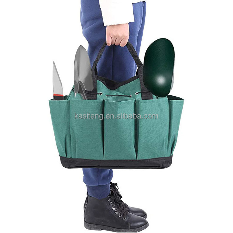 Durable Foldable Oxford Garden Tool Bag For Shovel Rake and Other Tool