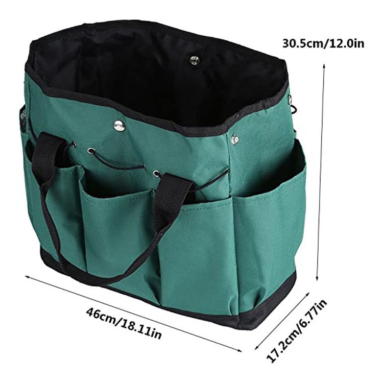 Durable Foldable Oxford Garden Tool Bag For Shovel Rake and Other Tool