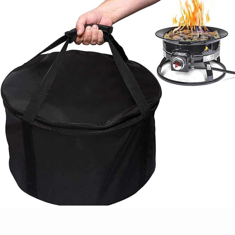 Portable 600D Oxford Round Firebowl Carry Storage Bag Fire Pit Bag