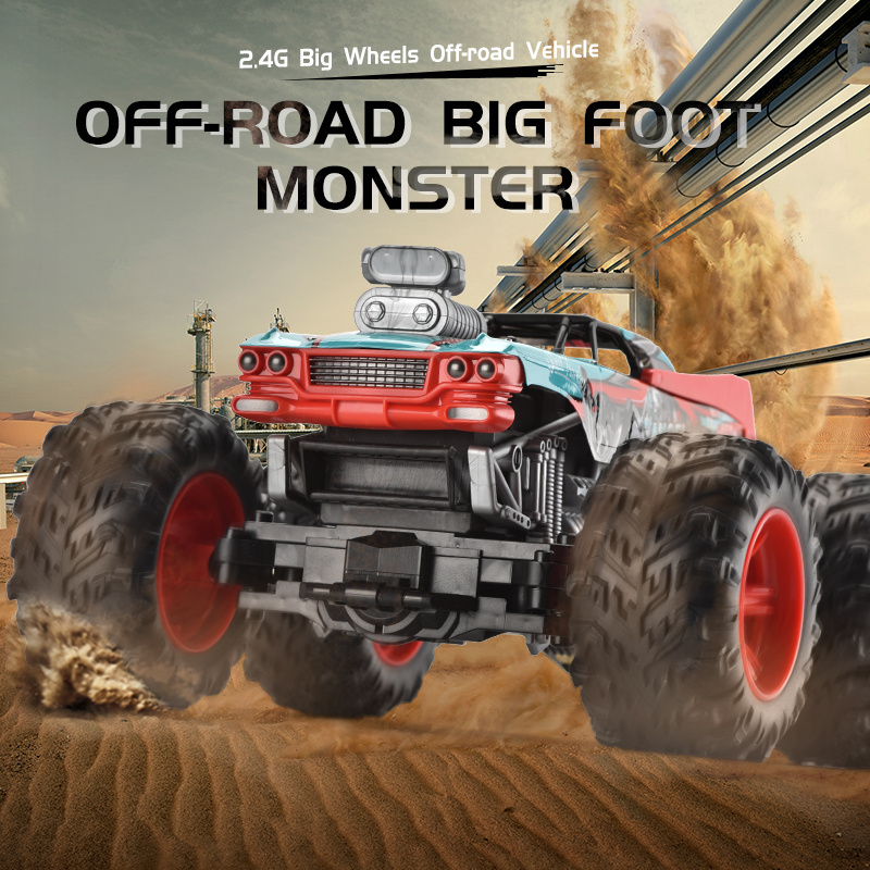 2.4G 4wd high speed radio control toy monster truck big wheels drive rc off-road vehicle