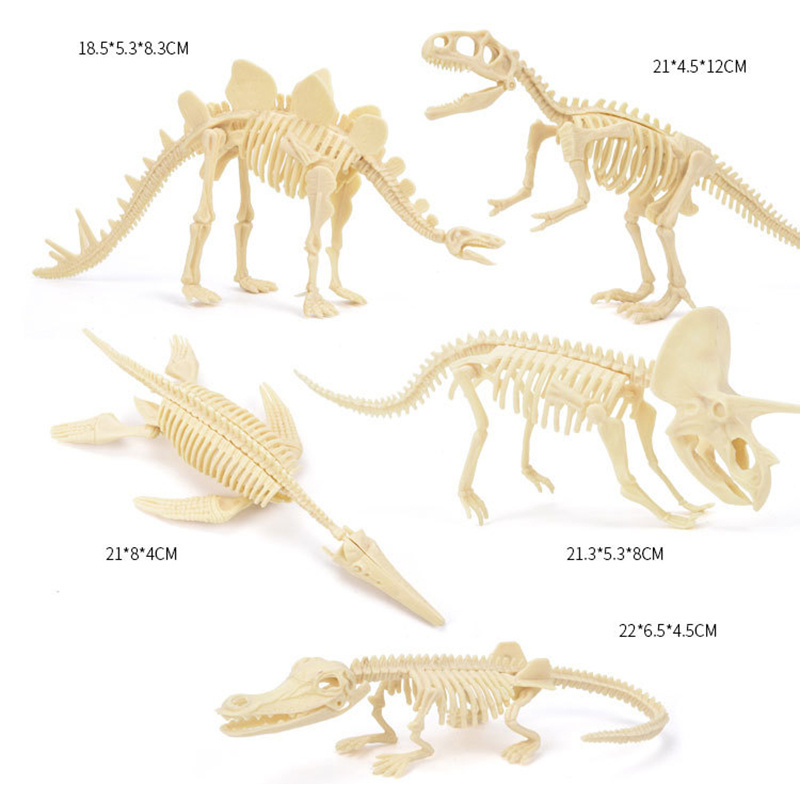 Kids educational assembly 3D dinosaur fossil skeleton archaeology excavation dinosaur egg DIY toy