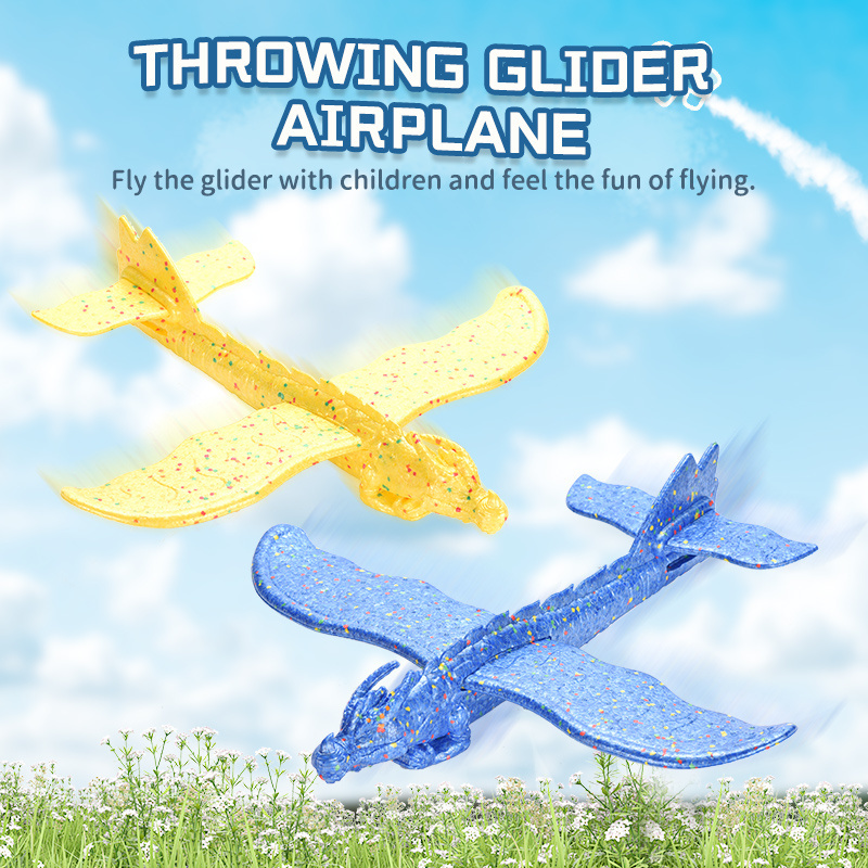 Children's DIY hand throwing glider airplane toy outdoor play EPP foam flying toy plane