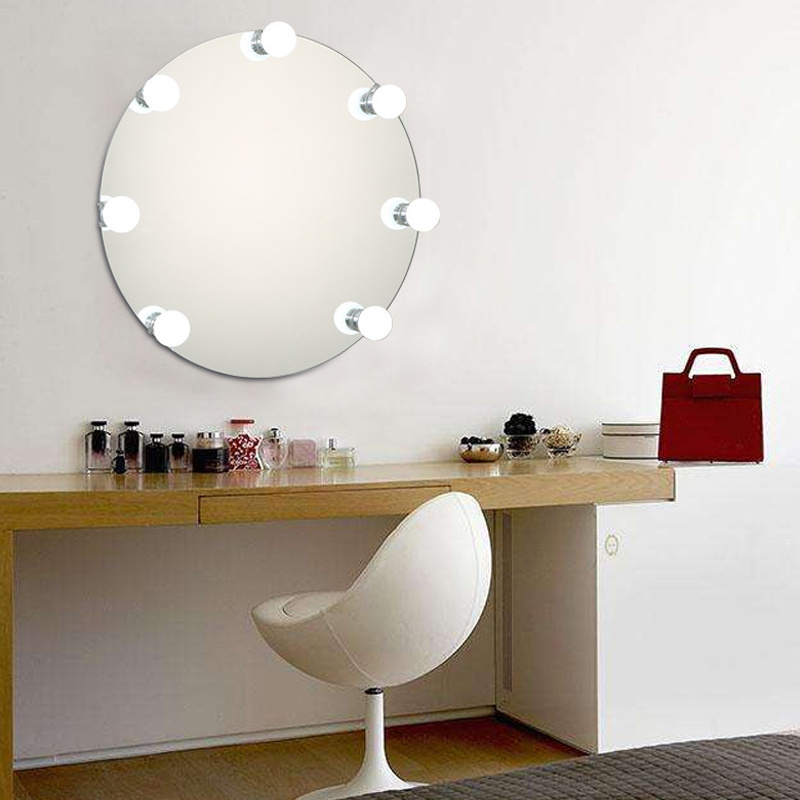 Surface Mounted Hollywood Mirror Lamp Waterproof IP65 10 Bulbs Led Vanity Light Kit