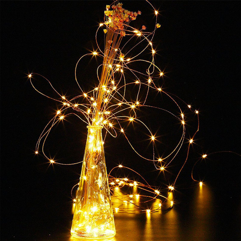 10M 33ft 100 LEDS Warm White Christmas LED Copper Wire 3AA Battery Powered Remote Control LED String Lights With Timer