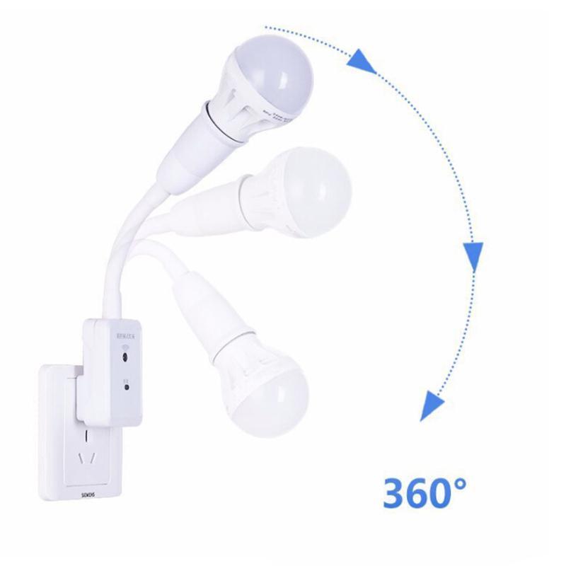 LED Bulb Remote Control Plug Lamp Holder Wireless Smart Light Bulb Base Socket Cap Switch for Night Light Bedside Lamp