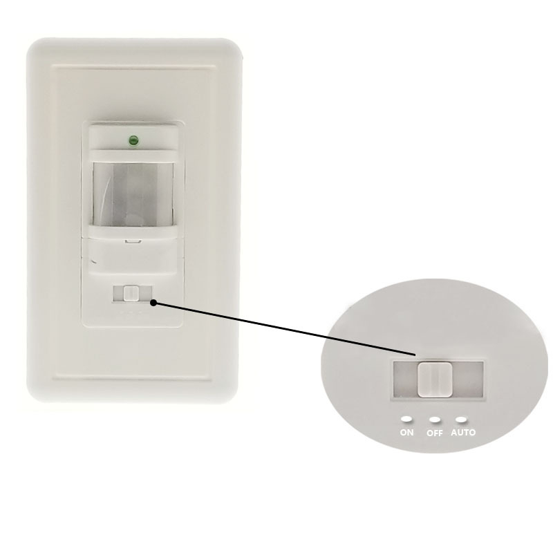 Wall Mounted Occupancy Motion Sensor Switch 180 Degree Detection Human Body Motion Sensor Light Switch