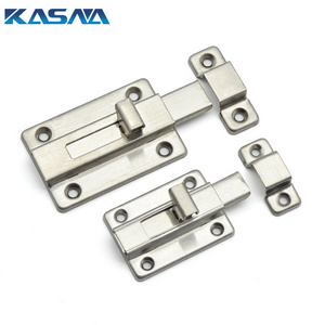 2 inch Stainless Steel Door Latch Barrel Bolt Latch Hasp Stapler Gate Lock Safety Easy To Install For Bathroom Washroom