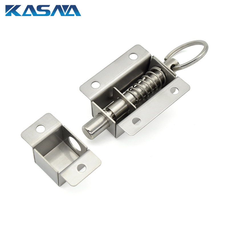 Stainless steel spring button latch PRS-40 Press to open the latch door lock