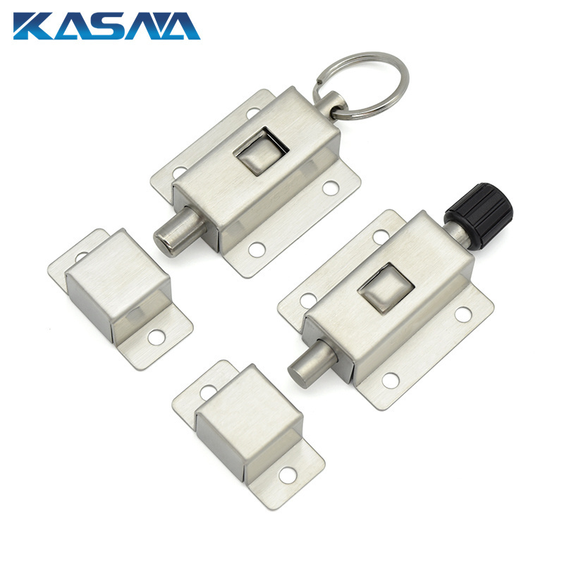 Stainless steel spring button latch PRS-40 Press to open the latch door lock