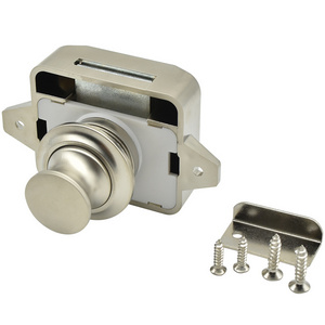 Caravan Door Lock Rv Cabinet Push Lock Push Button Caravan Catch Cupboard Door Knob Latch Lock For Rv Furniture