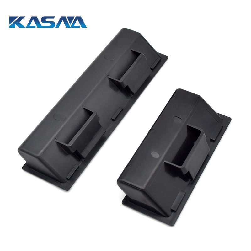 Plastic Pulls Insert Hidden Handles for Cabinet Sliding Closet Door Cupboard Black Tone Recessed  Pull Handle