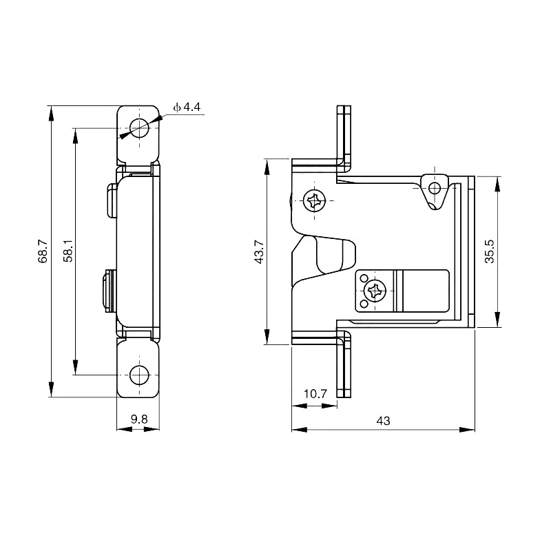 Carbon Steel Car Electric Box Toolbox Buckle Lock Impact Door Latch