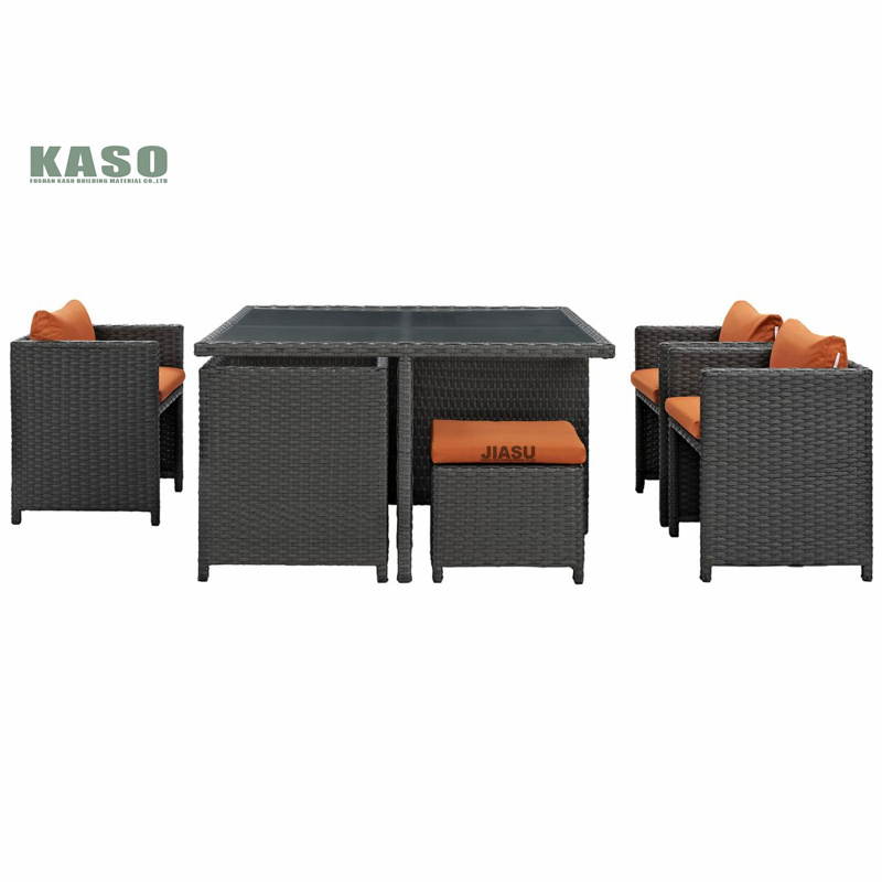 Stylish Design Cane Patio Furniture Clearance Sets Round Dining Table And Chairs Sale