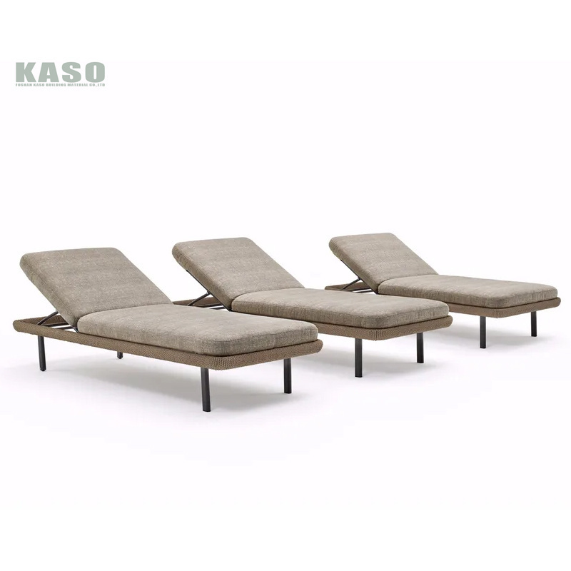 Sun Lounger Outdoor Lounge Sun Bed Poolside Plastic Chair Aluminium Rattan Teak Wood Wooden Rope White Swimming Pool Chair