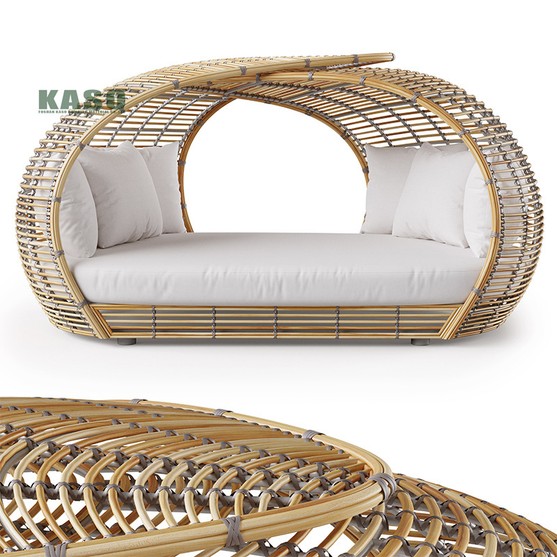 Outdoor Popular Used S Shaped No Arm Chaise Lounge