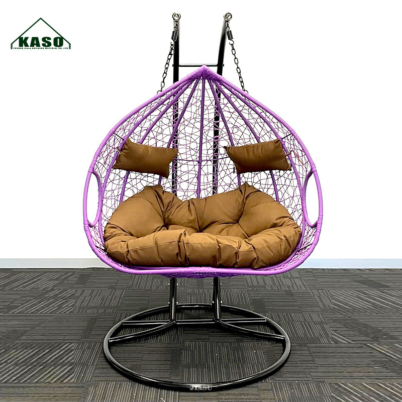 Egg Hanging Chair Wood Hammock Furniture Stand Rattan Patio Swings Garden Outdoor Swing Set