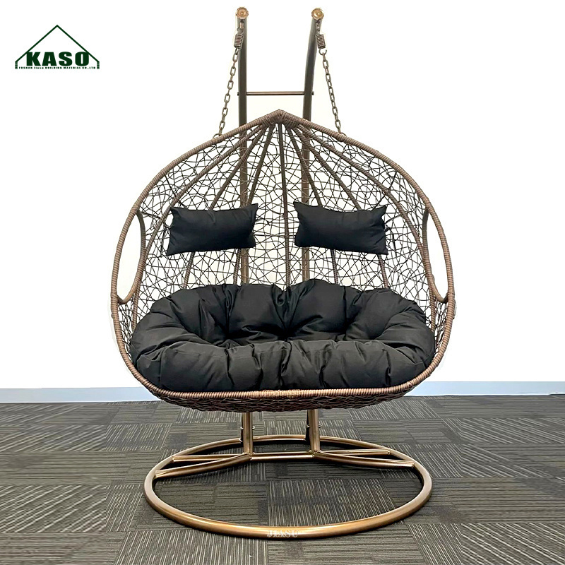 Egg Hanging Chair Wood Hammock Furniture Stand Rattan Patio Swings Garden Outdoor Swing Set