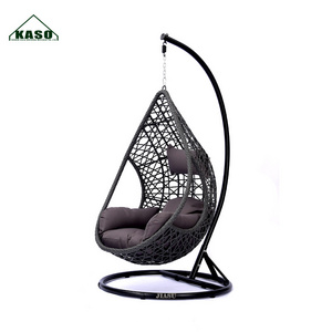 Egg Hanging Chair Wood Hammock Furniture Stand Rattan Patio Swings Garden Outdoor Swing Set