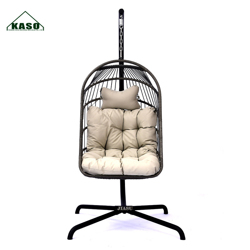 In Stock Single Person Bottom Beach Hanging Chair Metal Garden Commercial Bench Seat Pad Set With Patio Swing