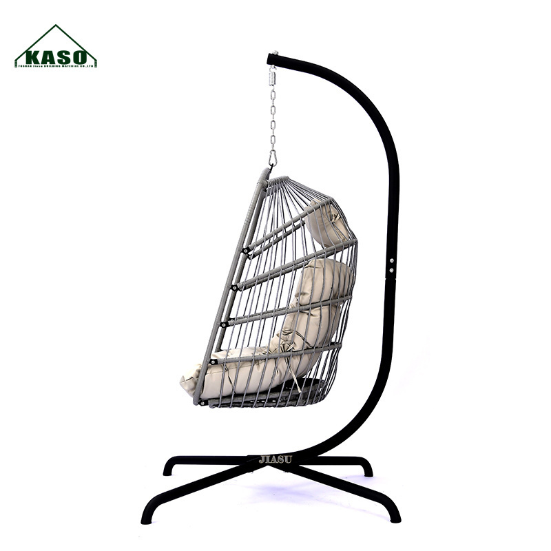 In Stock Single Person Bottom Beach Hanging Chair Metal Garden Commercial Bench Seat Pad Set With Patio Swing