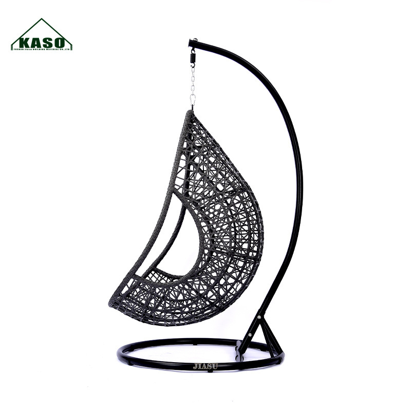 Rattan Egg Ratan Double Size Cushion Patio Canopy Luxury Glass Gold Hanging Footrest Outdoor Garden Swing Chair Out Door