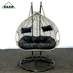 Canopy Seats Swings Patio Swing Cover Outdoor 2-Seat Garden Seat Rattan Hanging Chair 2 Seater