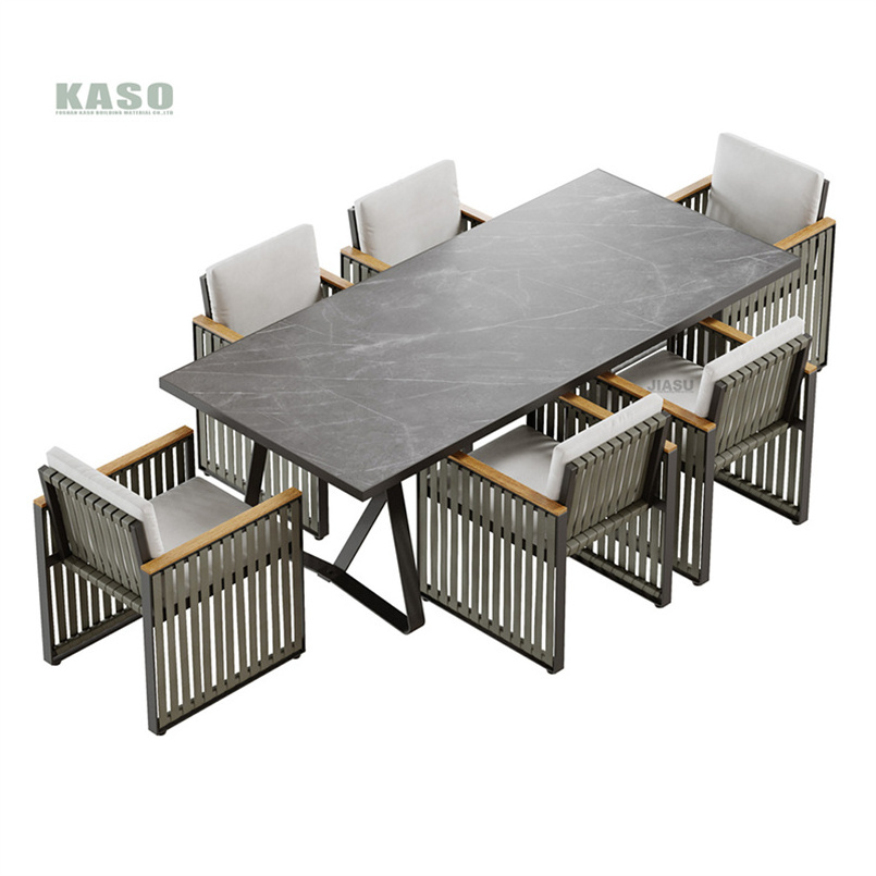 Long Outdoor Table Portable Chair Patio Aluminum Lounge Sets Small Bistro Aluminium Gardening Kids Solid Wood Dining Garden Set