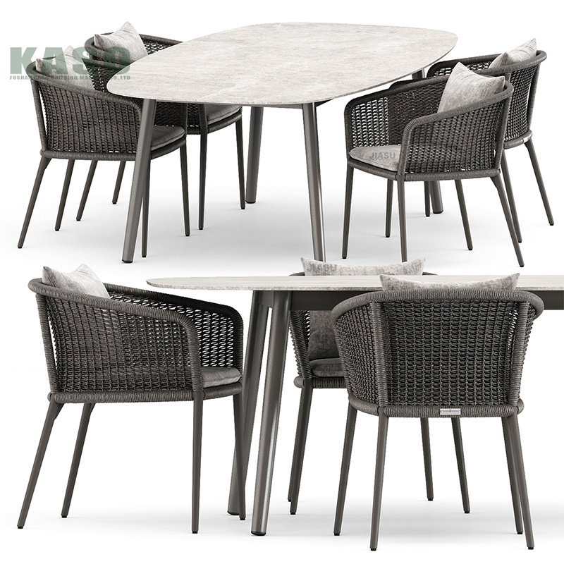 Modern High-Quality Metal Outdoor Furniture Set Da Giardino Garden Seating Sets