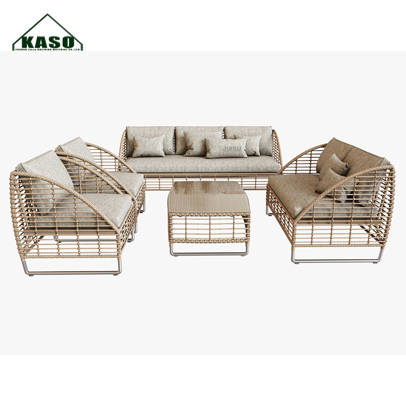 Outdoor Garden Heavy Duty Furniture Used Furniture Outdoor Lounge Set With Quick Dry Cushion