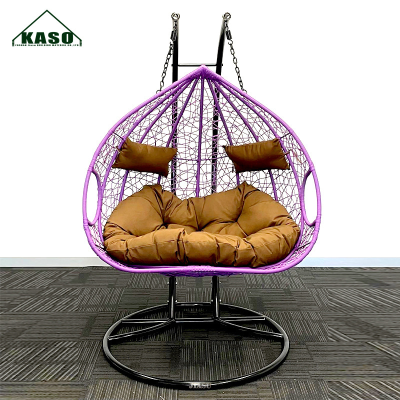 Out Door Wicker Garden Patio Furniture Double Two Seat Rattan Stand Buy 2 Person Modern Balcony Hanging Egg Outdoor Swing Chair