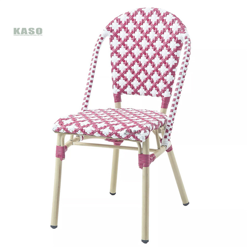 Aluminum Frame Outdoor Furniture High Sling Back Stacking Garden Chair