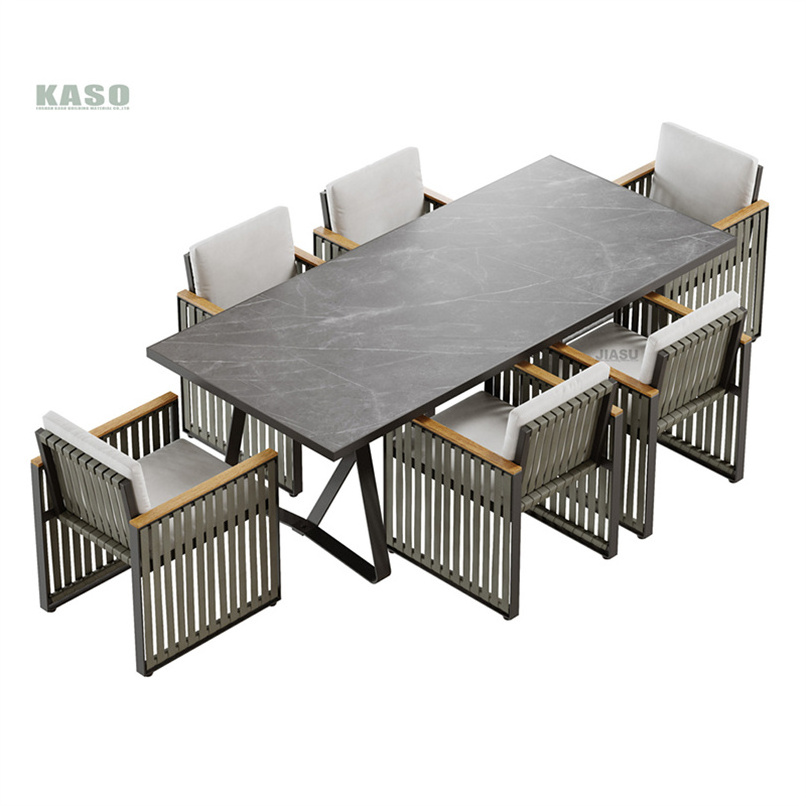 Garden Sets Patio Furniture 11 Piece Outdoor Set Bench China Ratton 9Ft Rattan Grey Aluminum Tables Dining Table Pool