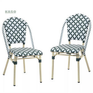 Aluminum Frame Outdoor Furniture High Sling Back Stacking Garden Chair