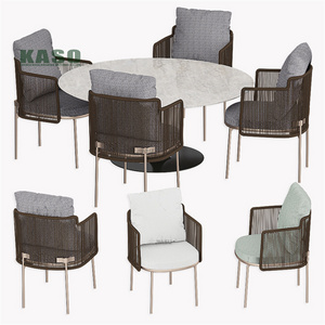 Wholesale Price Round Steel Foldable Table And Chair Garden Sets