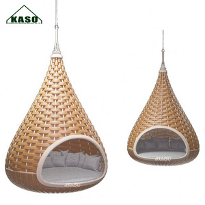 Outdoor Hammock Chair Patio Swings Rattan Swing Daybeds Large Round Bed Bird Nest Hanging Daybed