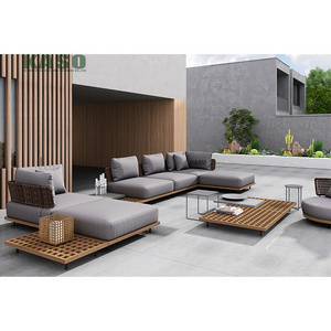 Customized Waterproof Outdoor Set Aluminum Patio Wicker Furniture Rattan Metal Modern Sofa Aluminium Customize Garden Sofa