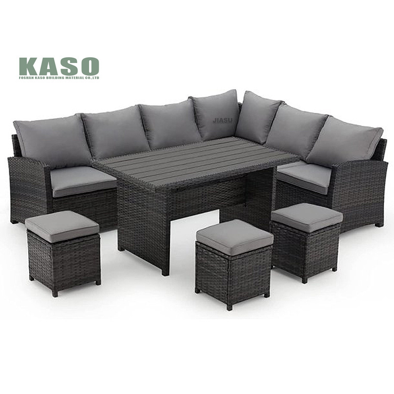 Outdoor Furniture Set Rattan Cast Aluminium Sofa Dining Rope Modern Aluminum Patio Balcony Sofas Rattan Garden Sets