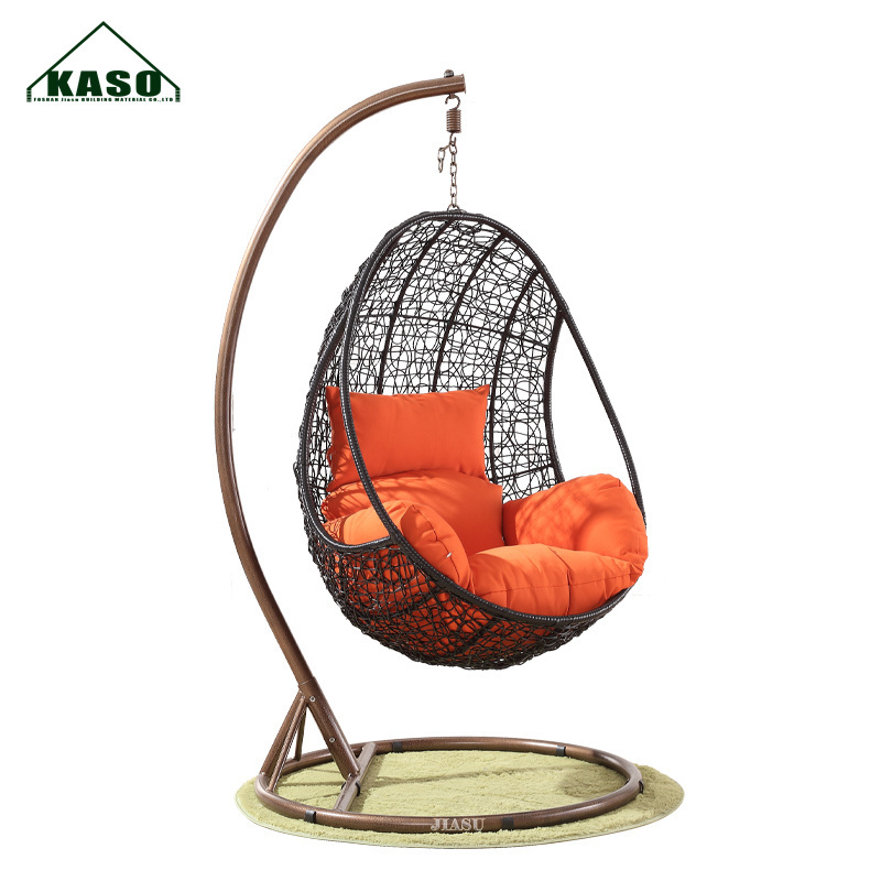 Modern Metal Patio Rattan Outdoor Furniture Swings Seats Rocking Garden Lounge Wholesale Swing Hanging Egg Chair