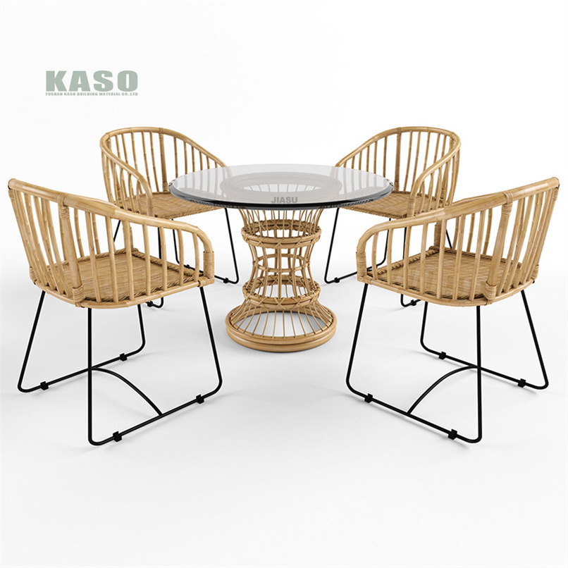 Circular Tables Metal Restaurant Dining Patio Pool Garden Furniture Teak Wood Outside Bench Modern Round Outdoor Table And Chair