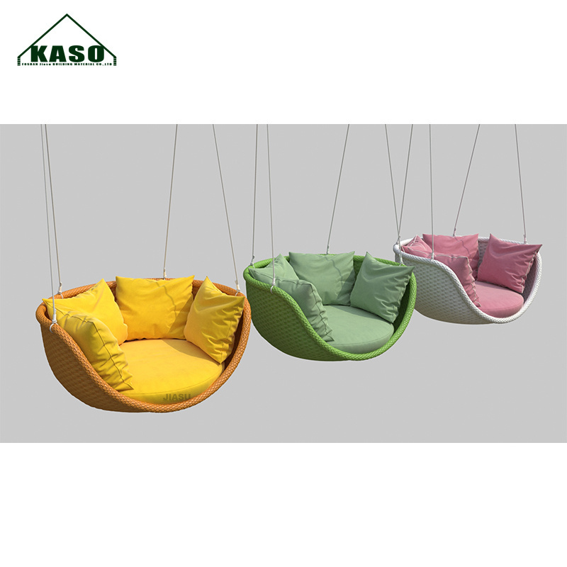 Factory Wholesale Beach Hanging Egg Garden Pool Sun Lounger Ceiling Swing Chair For Bedroom Rattan Bed