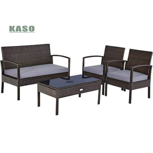 Outdoor Furniture Modern Metal Rocking Chair And Table Set Balcony Set With Cushion