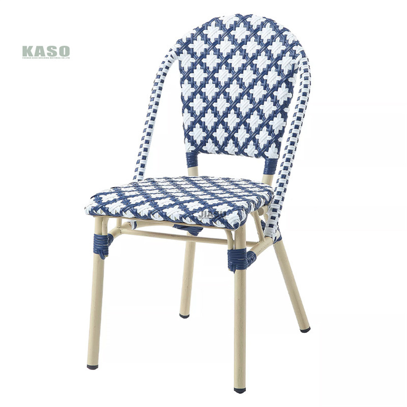 Aluminum Frame Outdoor Furniture High Sling Back Stacking Garden Chair