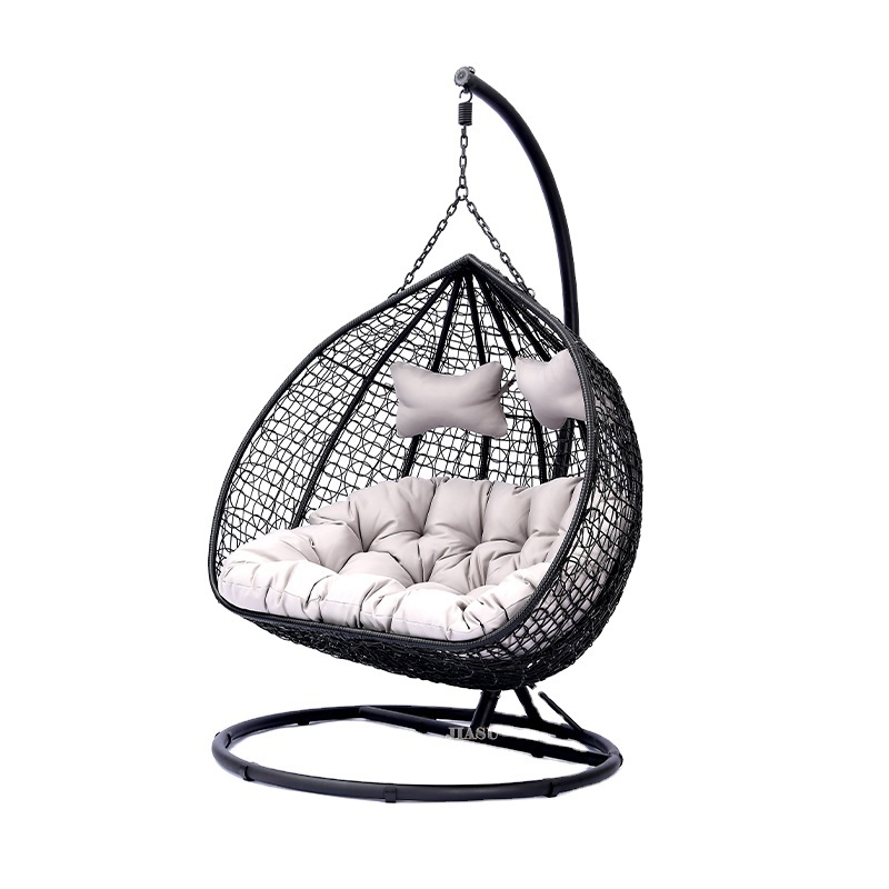 Cheap Hammock Garden Double Patio Hanging Chairs Living Room Sofas Ceiling Seats Rattan Egg Shape Swing Chair